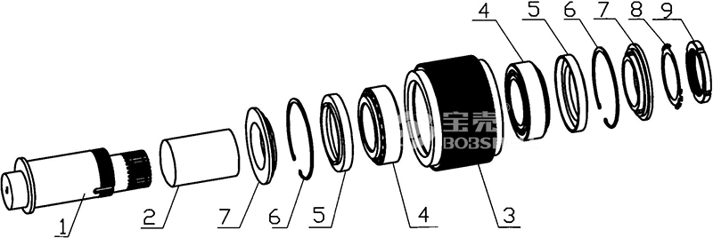 顆粒機主軸